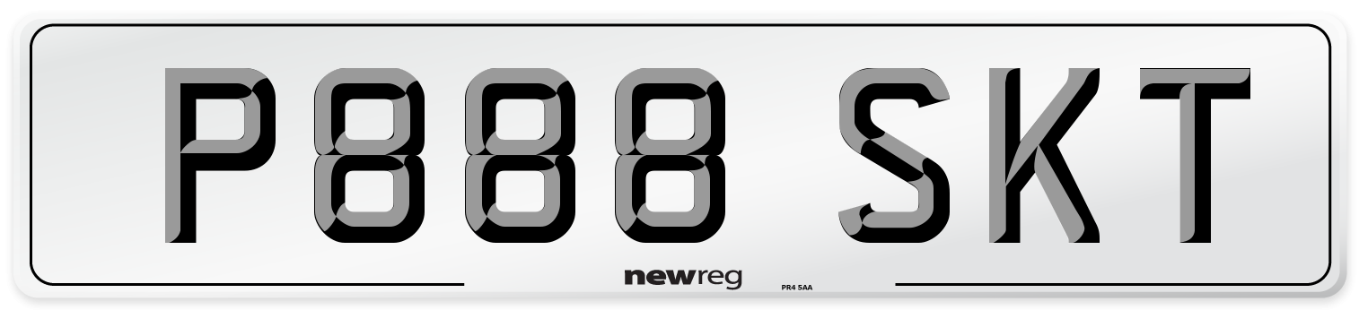 P888 SKT Number Plate from New Reg